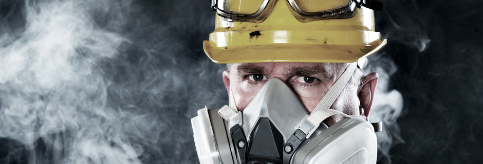 Man with Respirator